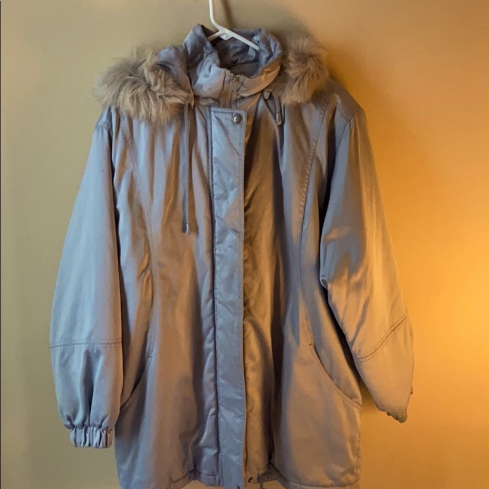 Jaqueline Ferrar real fur winter jacket size XL